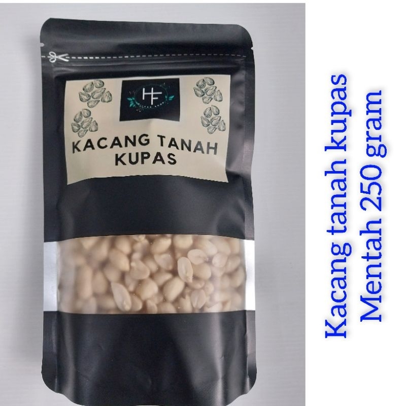 

kacang tanah kupas mentah 250 gram