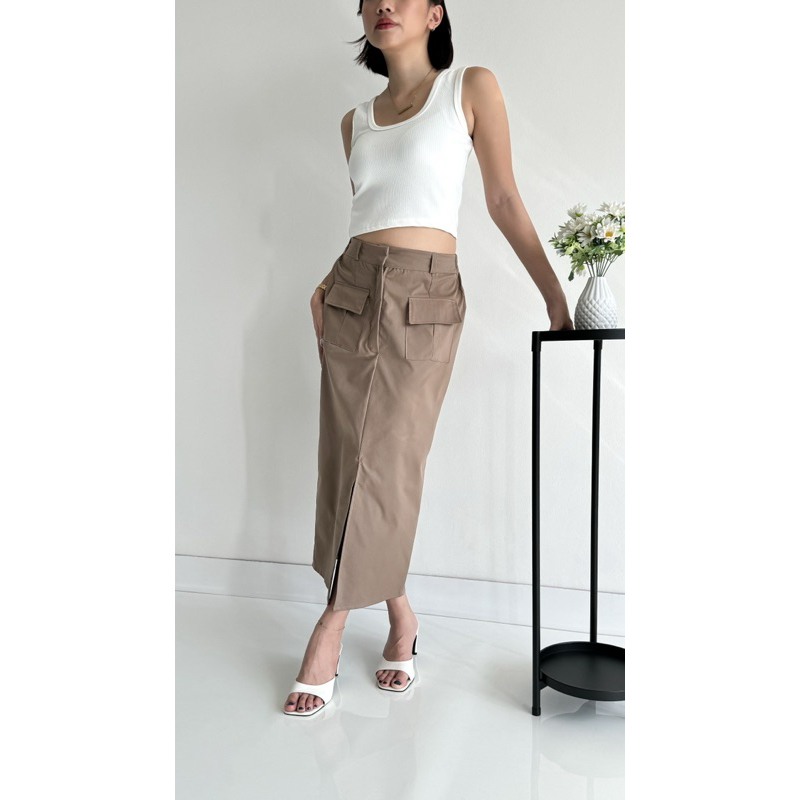BROOKLYN LONG SKIRT | Skirt | Long Skirt | Skirt Cargo | Rok Panjang