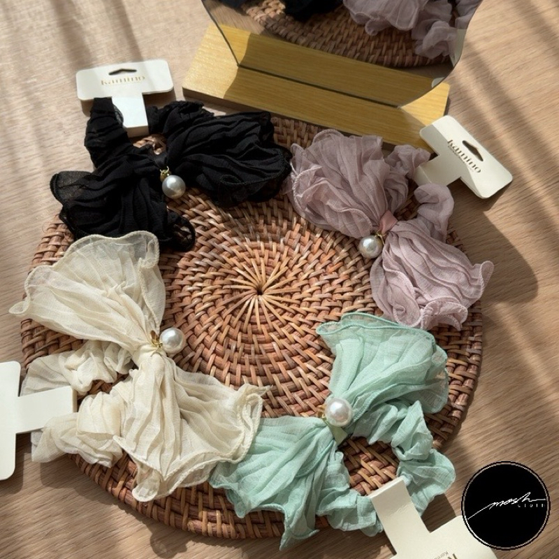 scrunchie korea / scrunchie import / ikatan rambut korea / iketan rambut lucu / iketan rambut korea 