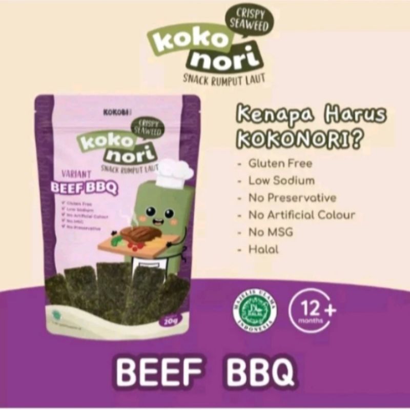 

Ay00! Kokobi KOKO NCrispy Seaweed 20gr Snack Rumput Laut kering cemilan anak sehat