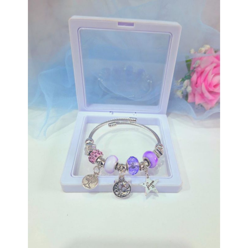 gelang pandora/gelang viral/gelang dewasa/gelang titanium pandora