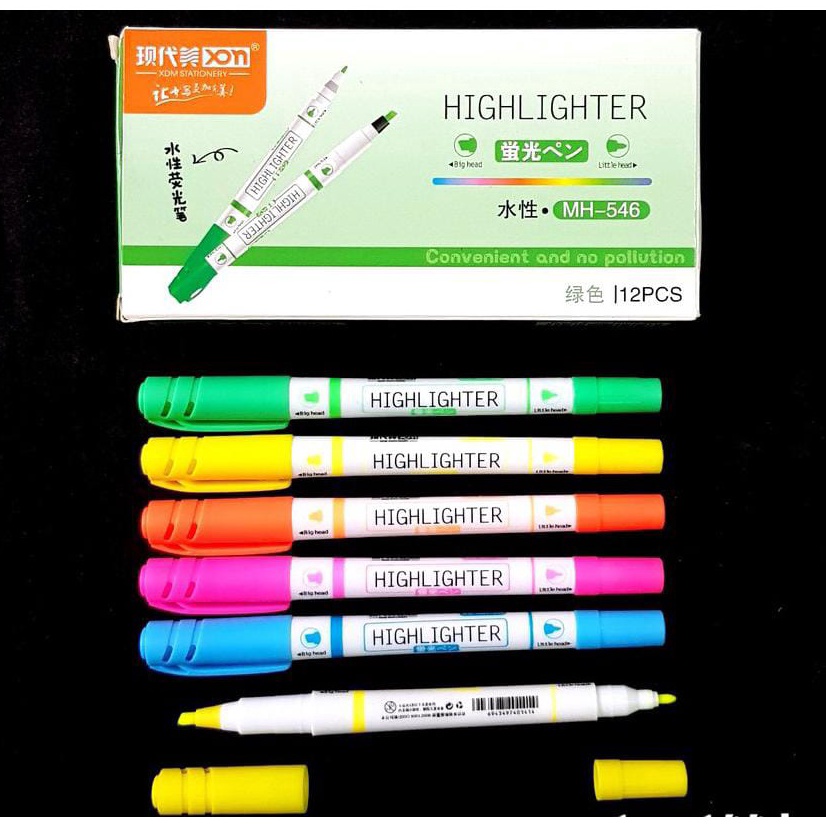 

STABILO Highlighter Pen XDM MH546 TWIN HEAD 2 KEPALA Fluorescent Pen Stabilo MH546 WARNA WARNI KODE D2P7