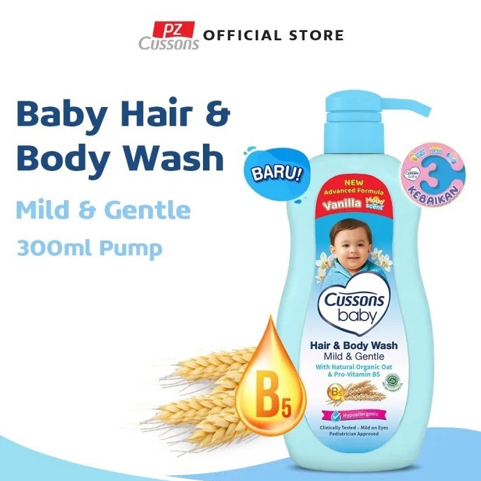 KODE N89N Cussons Baby Hair  Body Wash Mild  Gentle  Sabun Bayi 2in1 Pump 3ml