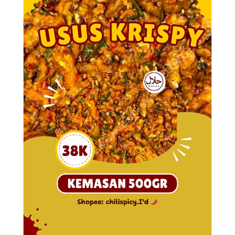 

USUS KRISPY PEDAS DAUN JERUK 500GR