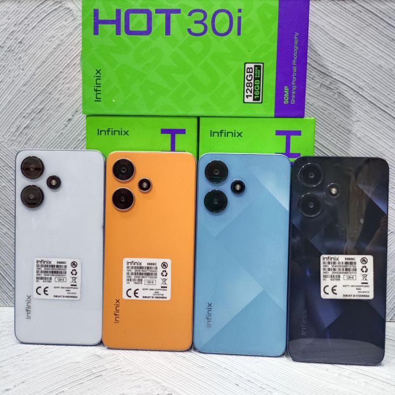 Infinix Hot 30i 8/128 GB Handphone Second Fullset