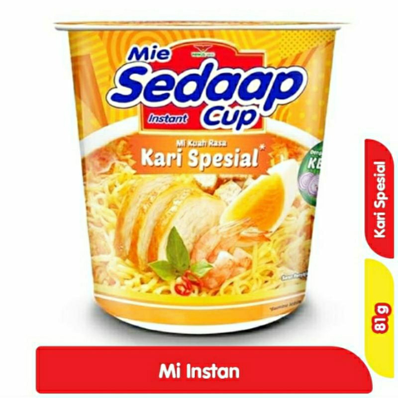 

Sedaap Mi Instan Cup Kari Spesial 81 g