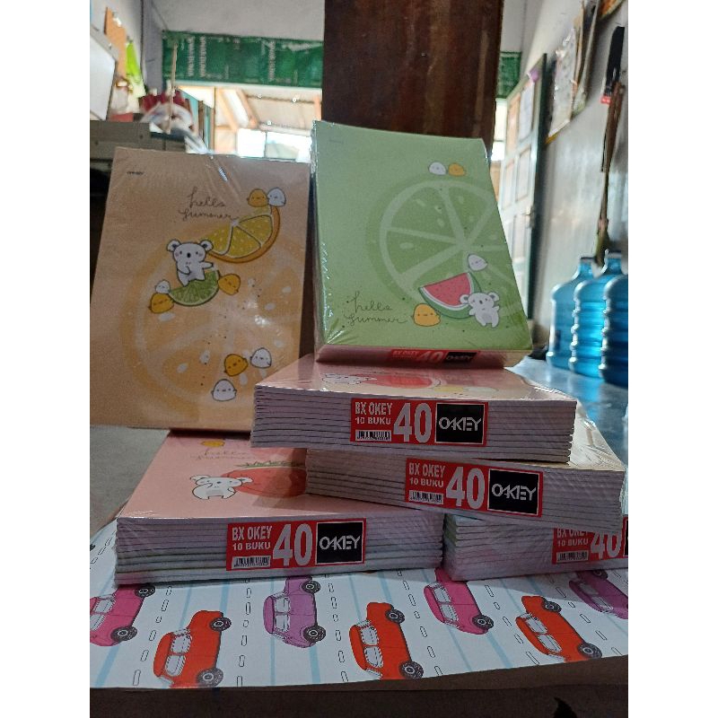 

buku tulis okey boxy 40 lembar isi 10