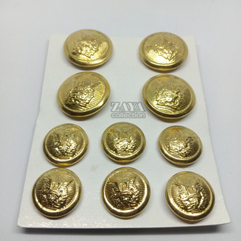 KODE T2D Kancing baju Pdu TNI AU  kancing seragam upacara tni au