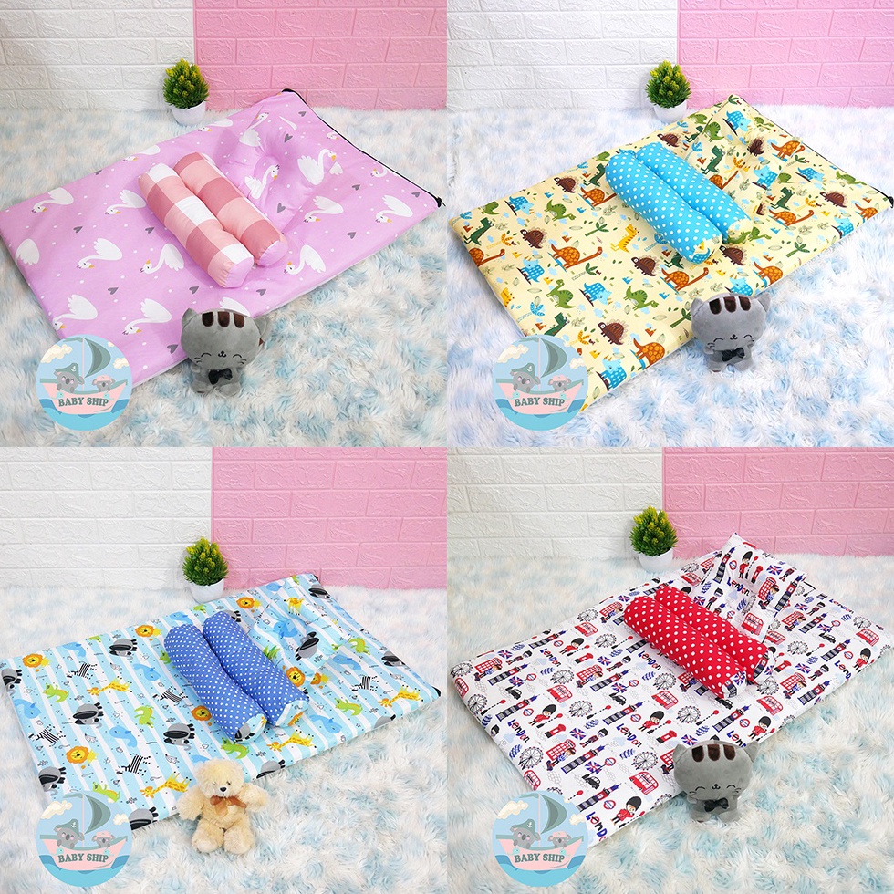 KODE M22I Matras Kasur Bayi Jumbo  Set Bantal Guling Bayi Free Tas Mika  Merk BabyShip