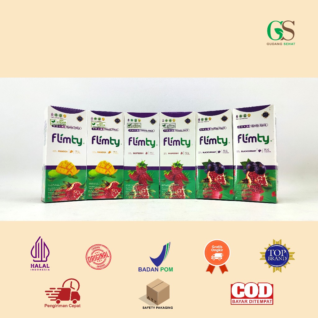 MANADO FREE ONGKIR Flimty 5 Sachet - Paket Travel - Cobain Dulu - Lebih Murah