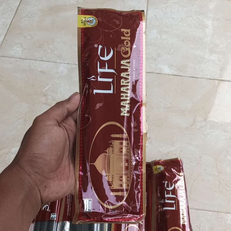Feraristore Dupa Hio Stik Maharaja Gold By Darshan Original India Isi 35 Stik Harga Per'Bungkus