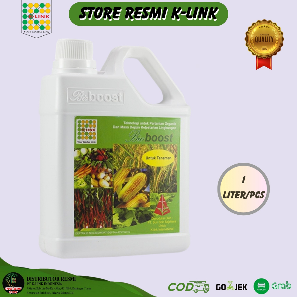 K-Link K-BioBoost Pupuk Cair Organik Hayati BioBoost Pupuk Pertanian Tumbuhan dan Peternakan