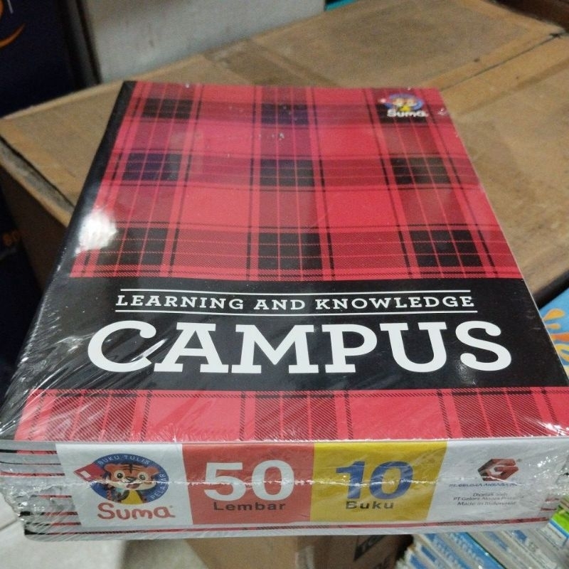 

buku campus 50 lembar 1 pack isi 10 buku