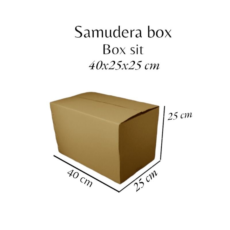 

kardus karton box uk. 40x25x25 cm...ST sheet singgle wall polos