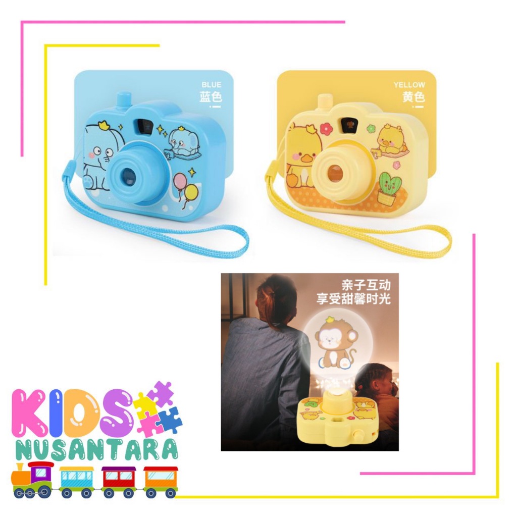 KN917 Mainan Kamera Mini Proyektor Hewan / Mainan Edukasi Senter / Lampu Mainan Anak
