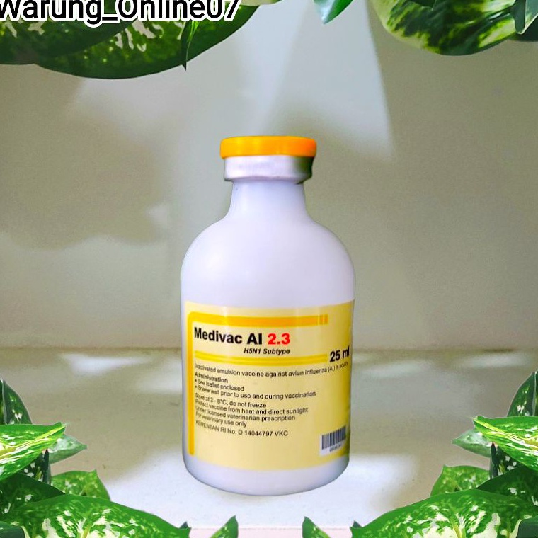 KODE G66K Vaksin AI 23 H5N1 Netto 25 ml Dosis 5 Ekor Vaksin Ayam Avia Aratan Berkualitas Mencegah Pe