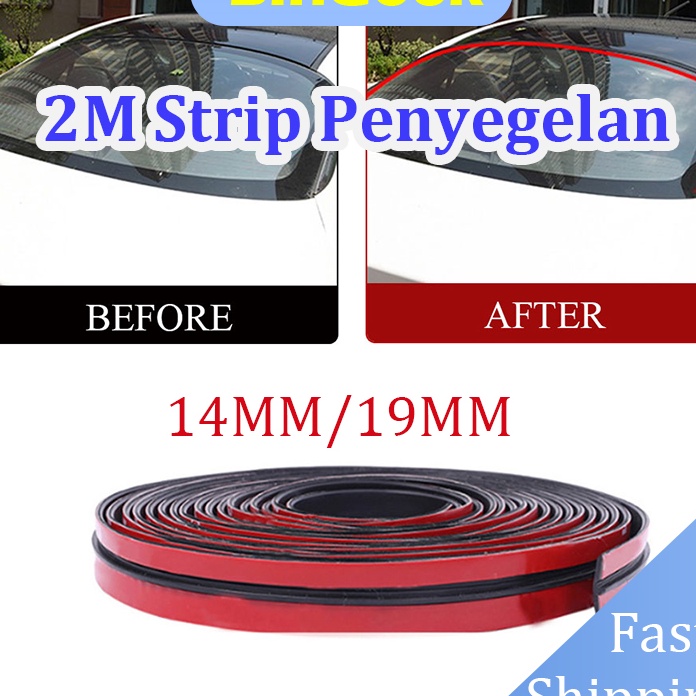 KP8 Terbaik 2M Karet Kaca Mobil Universal Strip Segel Karet Mobil 14Mm19Mm Karet List Kaca Mobil