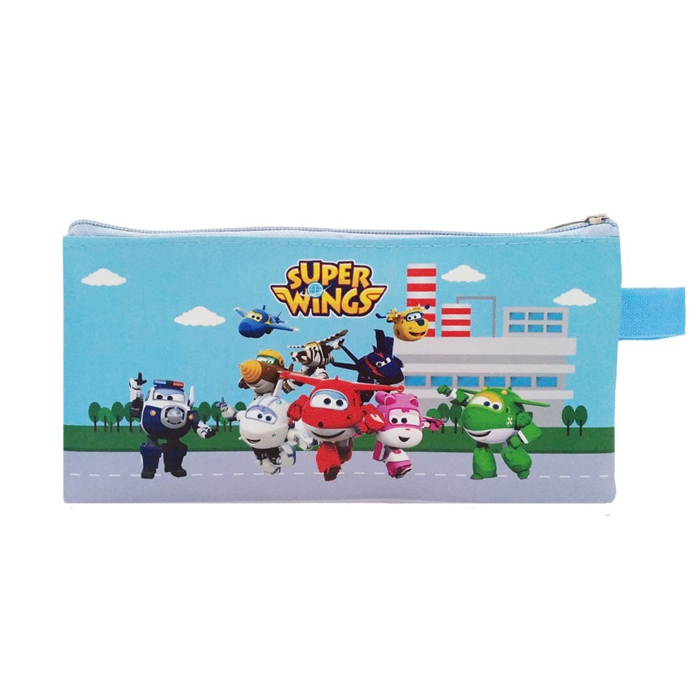 

KESEMPATAN TERBATAS Mini Case Super Wings Stationary Organizer Pencil Case Tempat Pensil Travelling Organizer