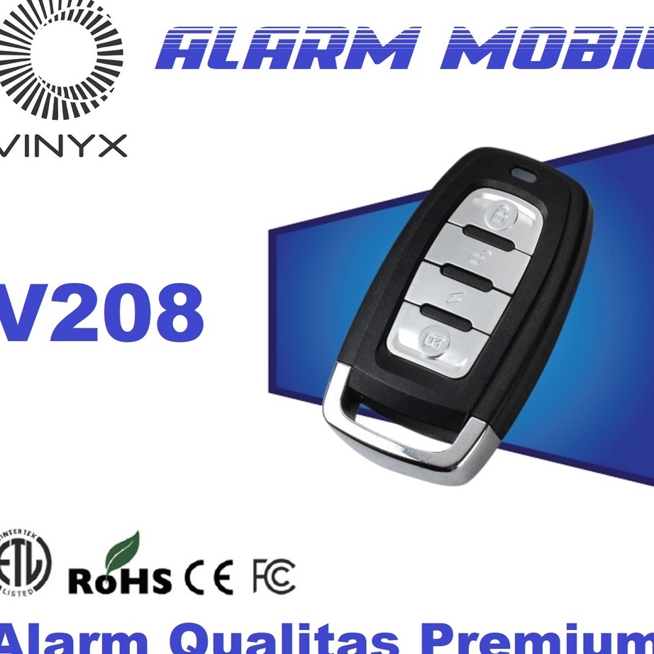 Grosir Terlaris Alarm Mobil Premium Vinyx V2 Universal Grade A Tuk Tuk