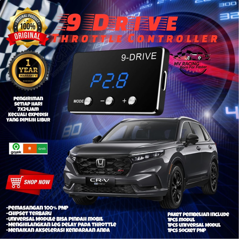 Original 9 Drive Throttle Controller Universal module HONDA CRV CR-V 9Drive Piggyback ECU Remap