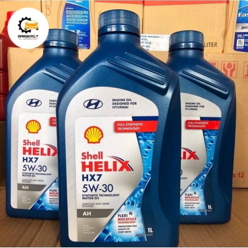 Oli Shell Helix HX7 5W-30 AH Full Synthetic Technology 1 Liter Original
