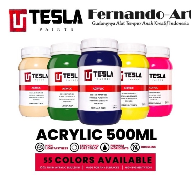 

KODE I8X9 Acrylic Tesla Paints 5ml Cat Akrilik Tesla 5ml