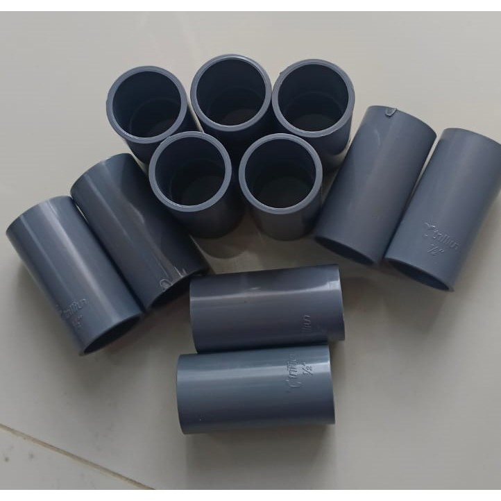 Sok/Socket Pipa PVC 1/2" Sambungan pipa pvc sok merk TRILLIUN