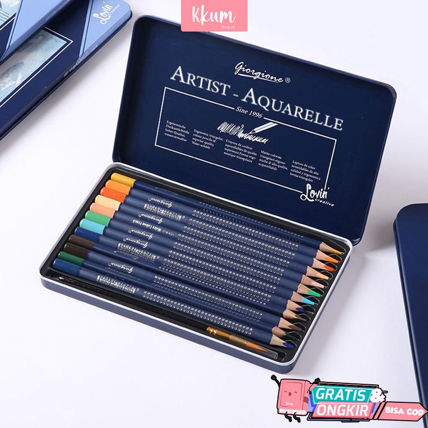 

KODE N6U4 Oil Pensil Warna 122448 WaterColor Pencil Color