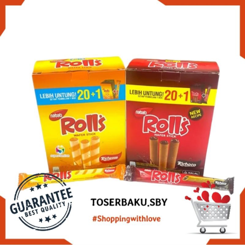 

Richeese Richoco Rolls 1 Pac isi 20 + 1 Pcs × 8g / Snack WFH / Wafer Rolls / Snack Murah Surabaya / Agen Trusted / New Normal / Best Seller / Wafer Rolls