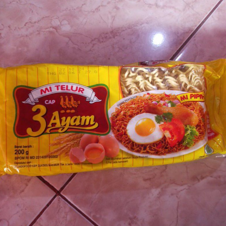 

AWAS ADA Mie Telor 3 ayam 2 gram