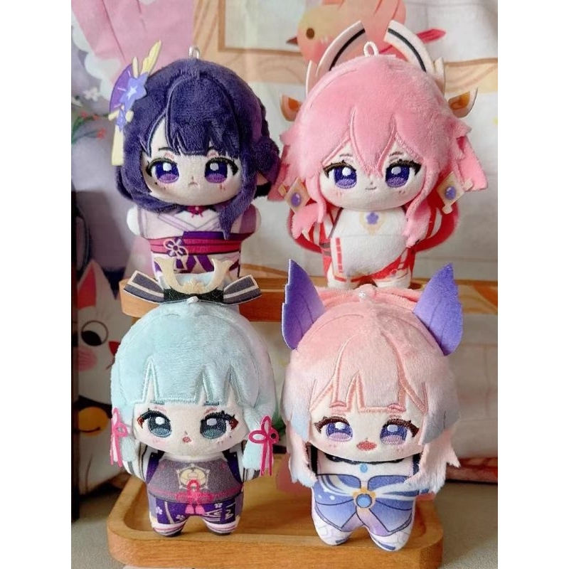 [PRE-ORDER]Boneka Genshin Impact Ayaka Baal Yaemiko Import Plush Doll Anime 12CM Nuigurumi