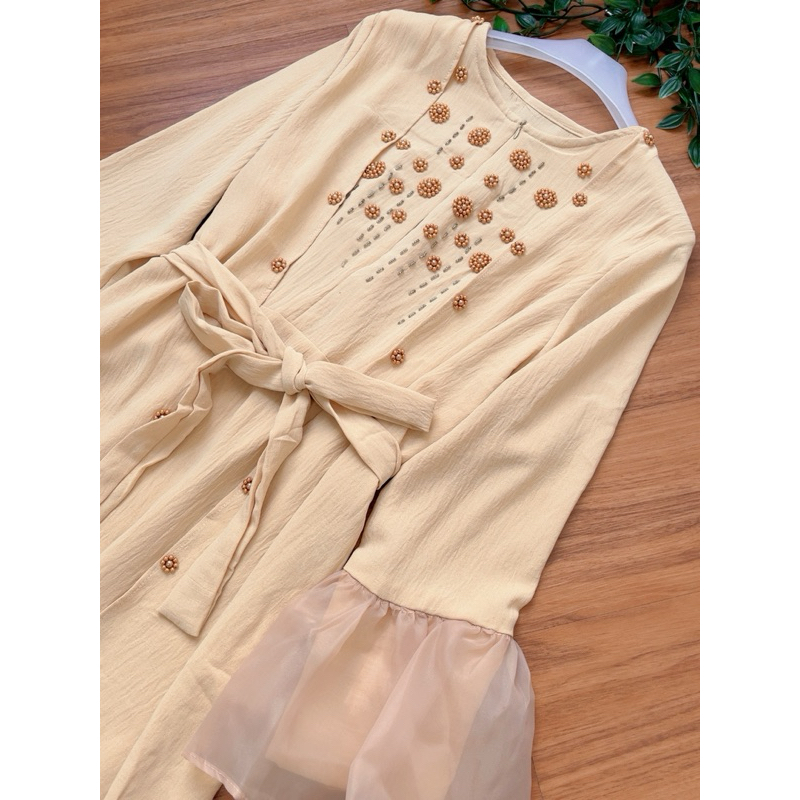 Gamis Crinkle Cantik dan Modis/Gamis Wanita/Gamis Elegant