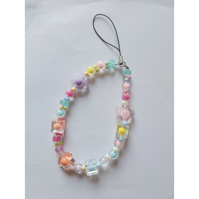Strap 3in1/strap transparan/strap hp/aksesoris hp/bag charm/gantungan hp/gantungan tas