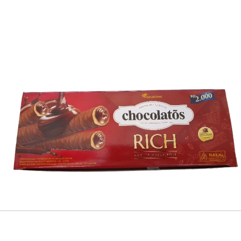 

CHOCOLATOS RICH WAFER ROLL TERBARU