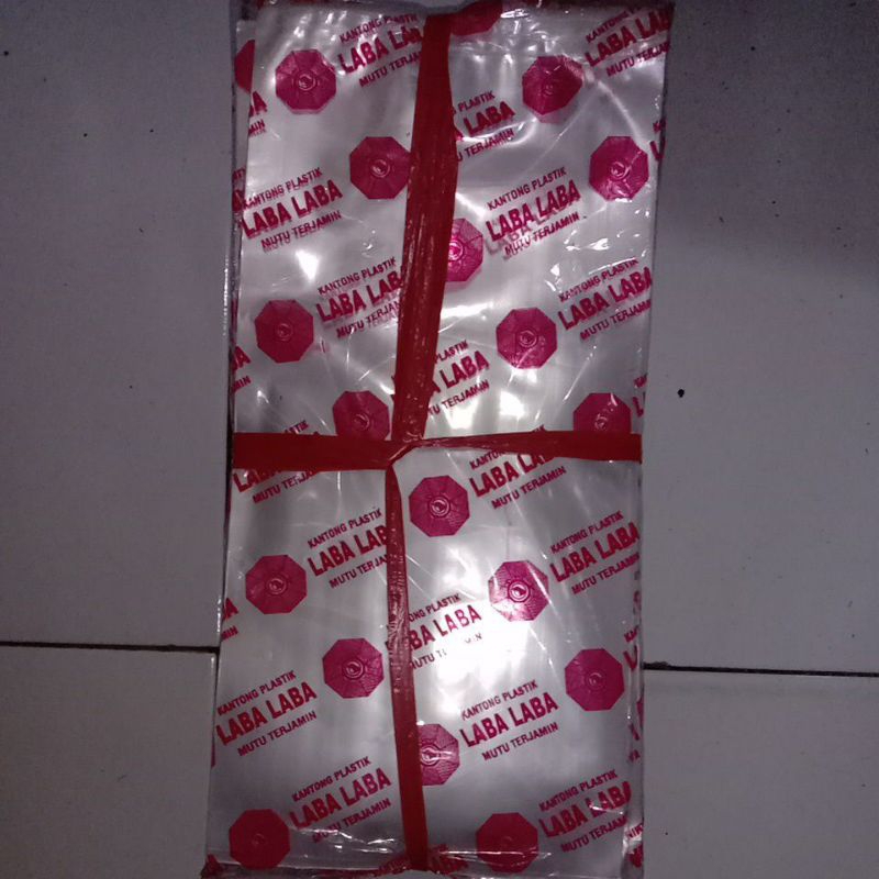 Plastik laba-laba, plastik pembungkus makanan/minuman, Plastik PP, Plastik ukuran 12x25x03