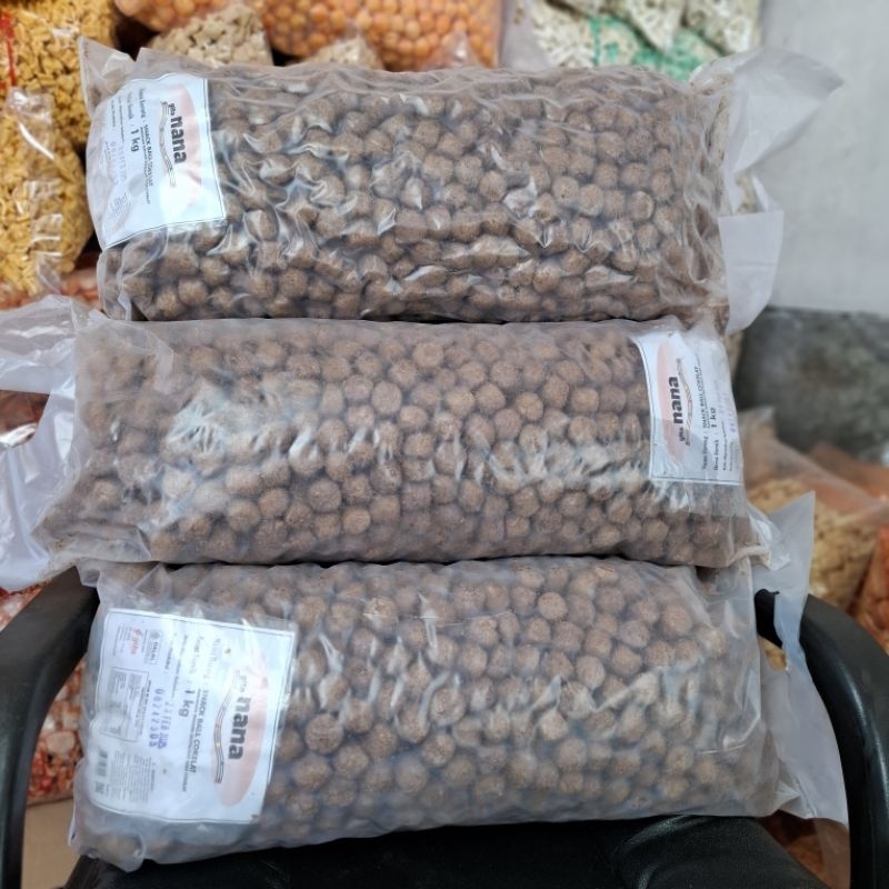 snack ball coklat (chiki ball) 1kg