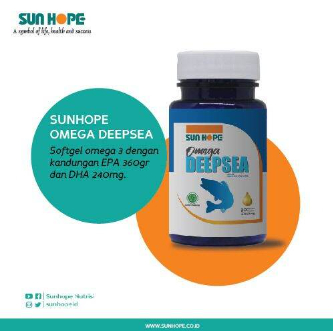 DEEP SEA / NUTRISI MINYAK IKAN SALMON SUN HOPE sunhope