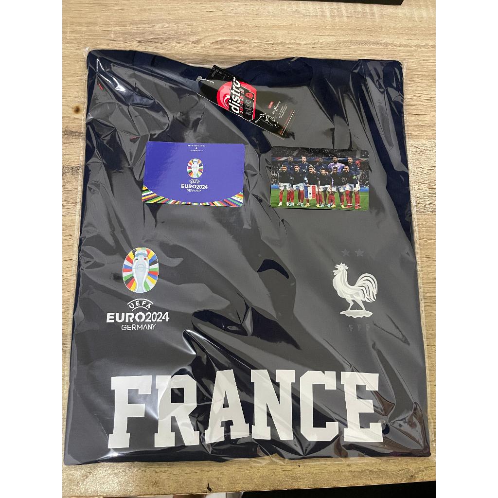 Kaos t shirt Jersey Bola France UEFA Euro 2024