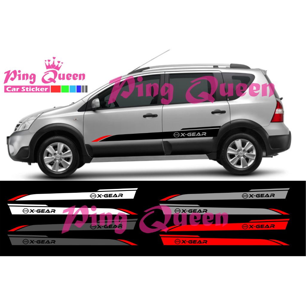 CUTTING STICKER MOBIL X GEAR STICKER LIST MOBIL NISSAN X GEAR