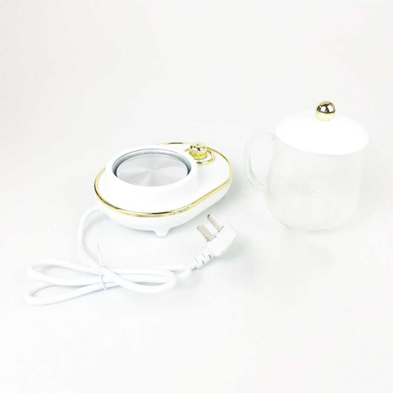 Nankeen - Teko Listrik Transparan Putih Minimalis 600Ml 400W/Pemanas Air Elektrik/Ceret