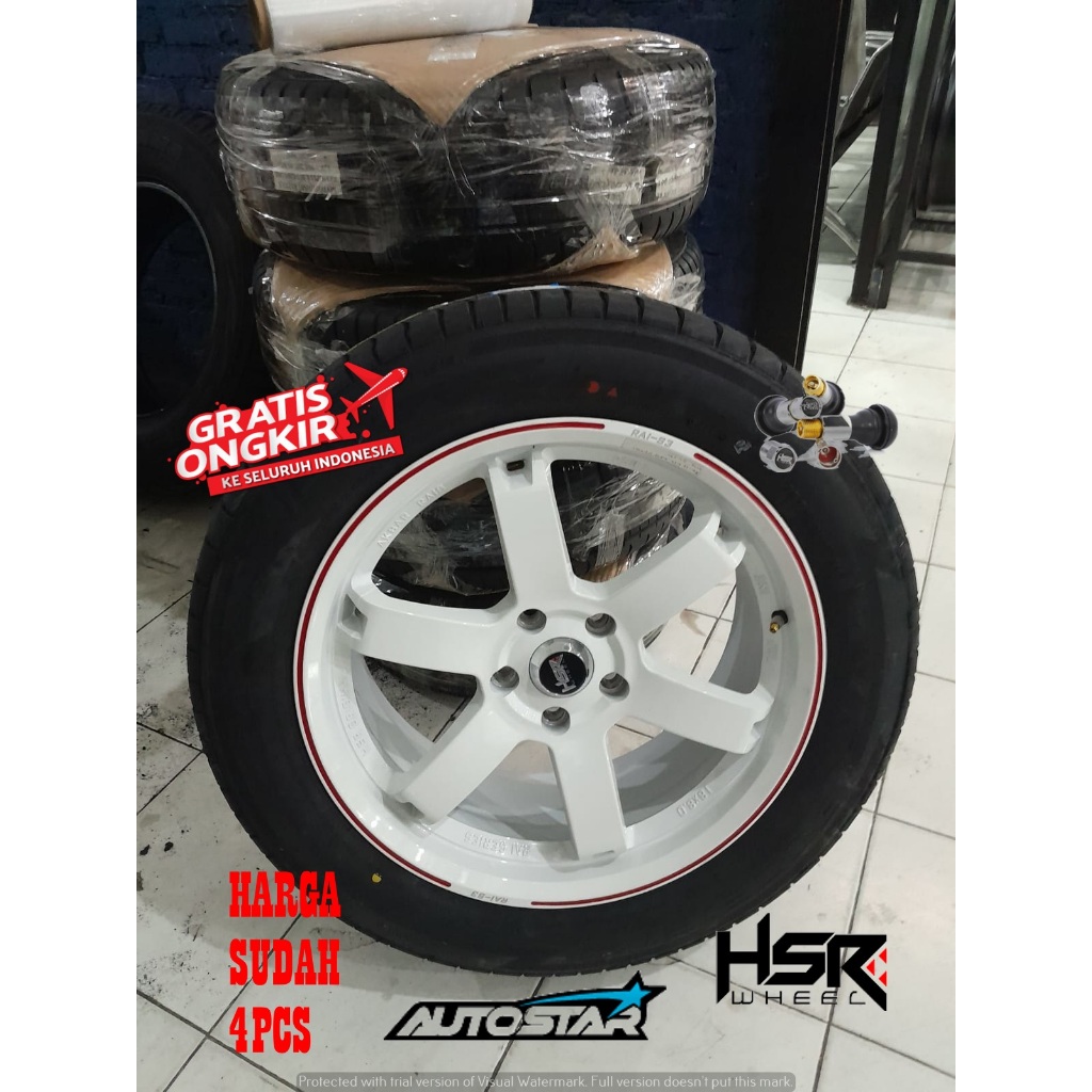 Velg Mobil Sporty Hsr Rai-S3 Ring 18 Untuk Xtrail Innova Santafe Sportage Xpander Satrgazer Scross