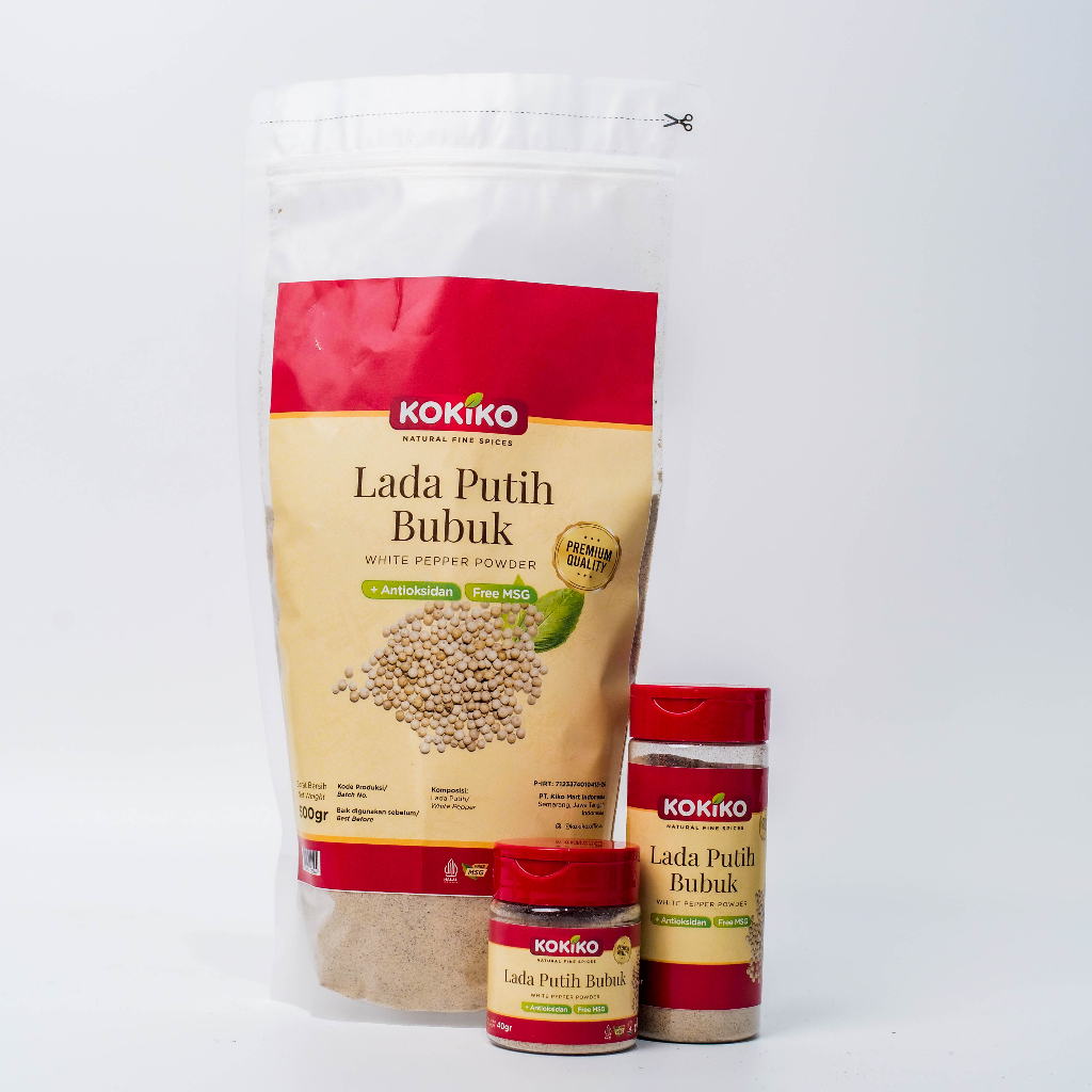 

Kokiko Lada Putih Bubuk / White Pepper Powder (40gr, 65gr)