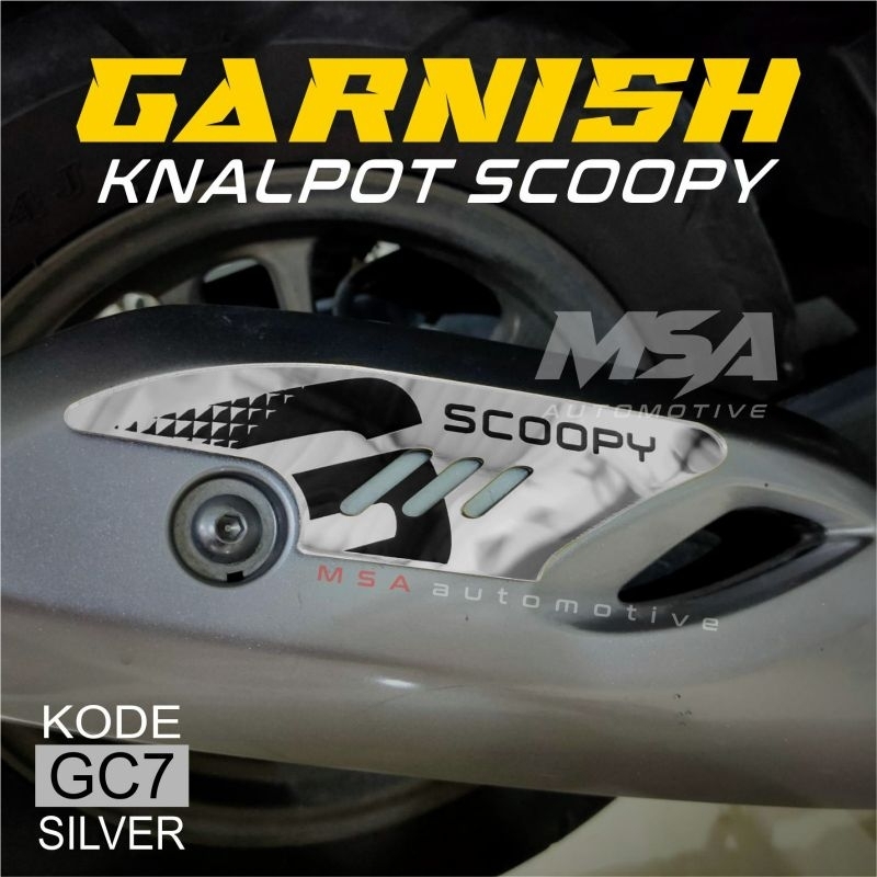 garnish knalpot scoopy emblem scoopy 2020_2024