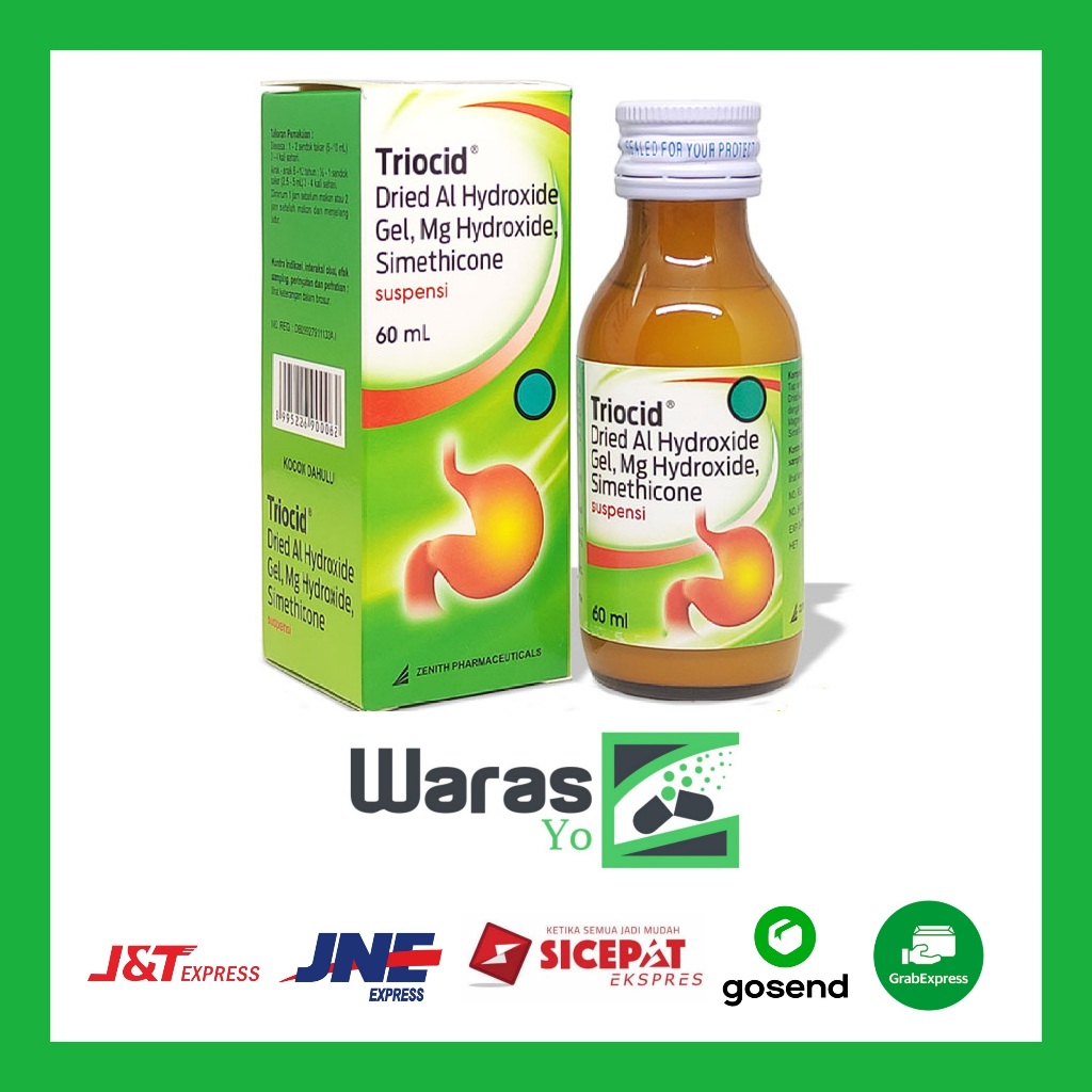 [SW] Triocid Syrup Suspensi 60 ml - Sirup Antasida Obat Maag Lambung