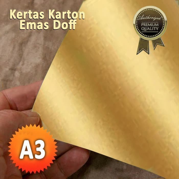 

Kertas Karton Emas Matt Dof - A3