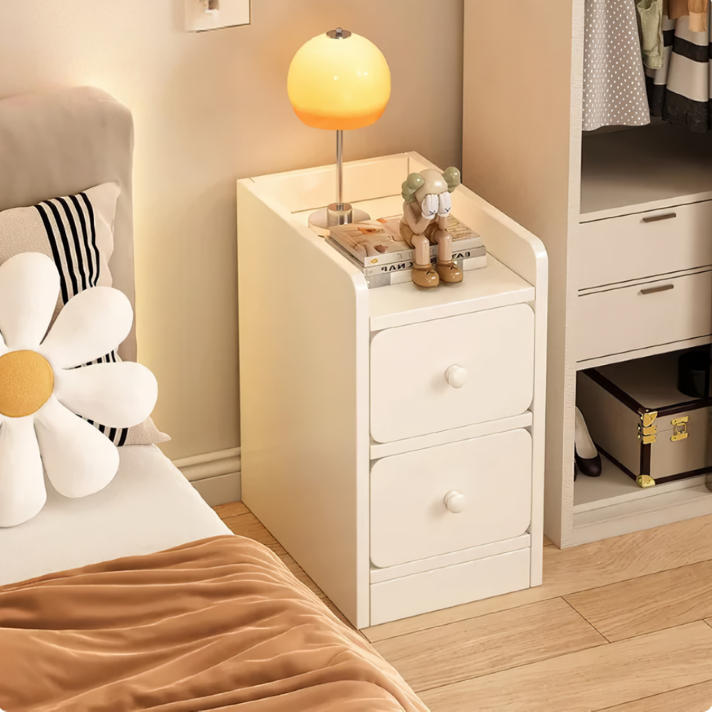 Meja Nakas Kayu / Meja Samping Kamar Tidur / Meja Nakas Kecil / Meja Kamar / Meja Laci