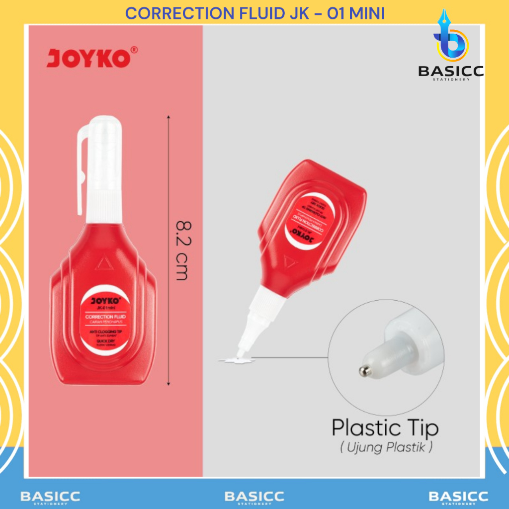 

Joyko Correction Fluid Tip X Cair JK - 01 Mini | @1 Pcs