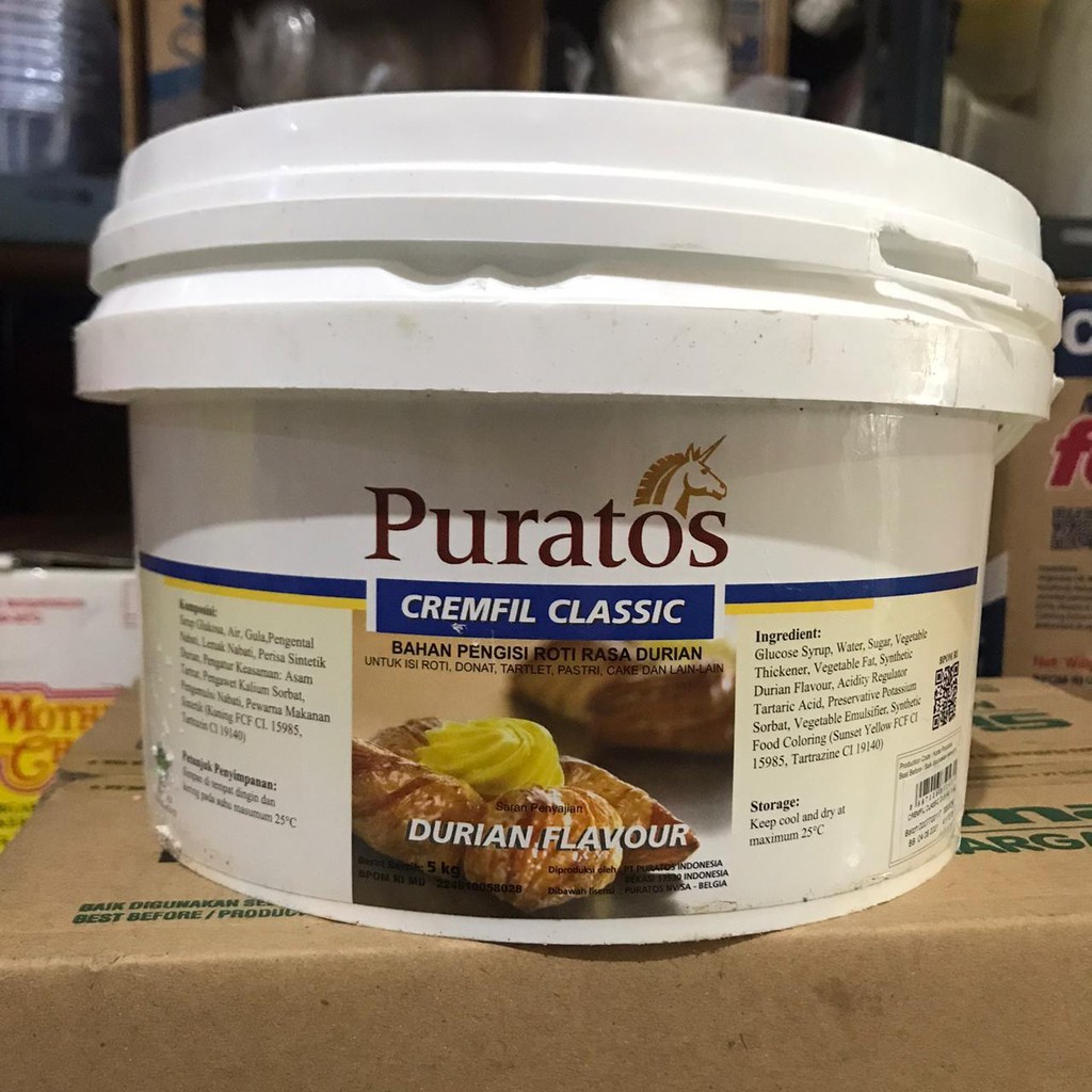 

Selai Durian Puratos Cremfil 250gr