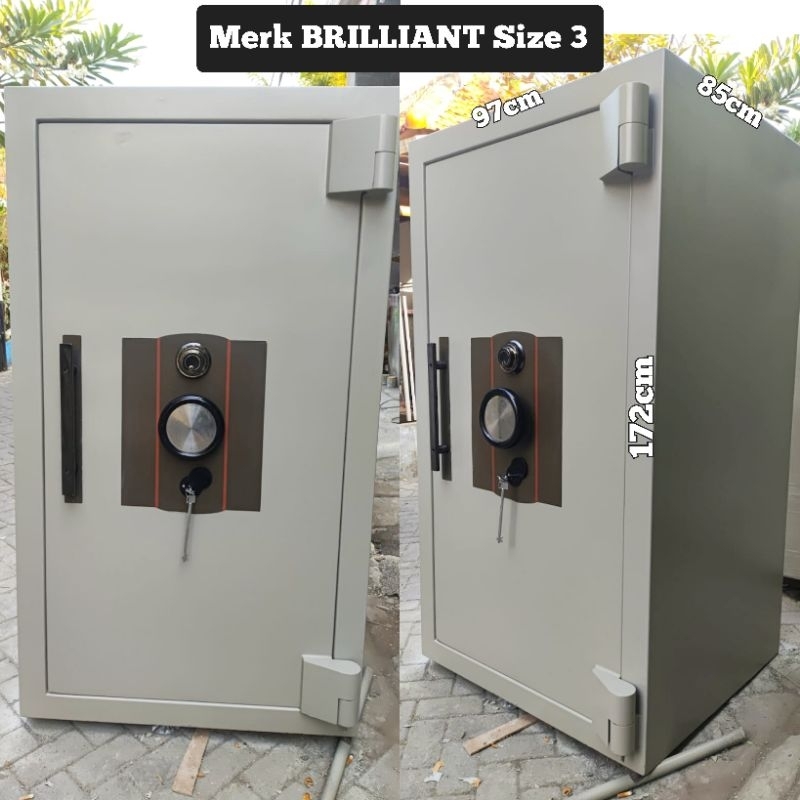 Brankas brilliant safe T.172cm brankas tahan api brankas besar tahan api second