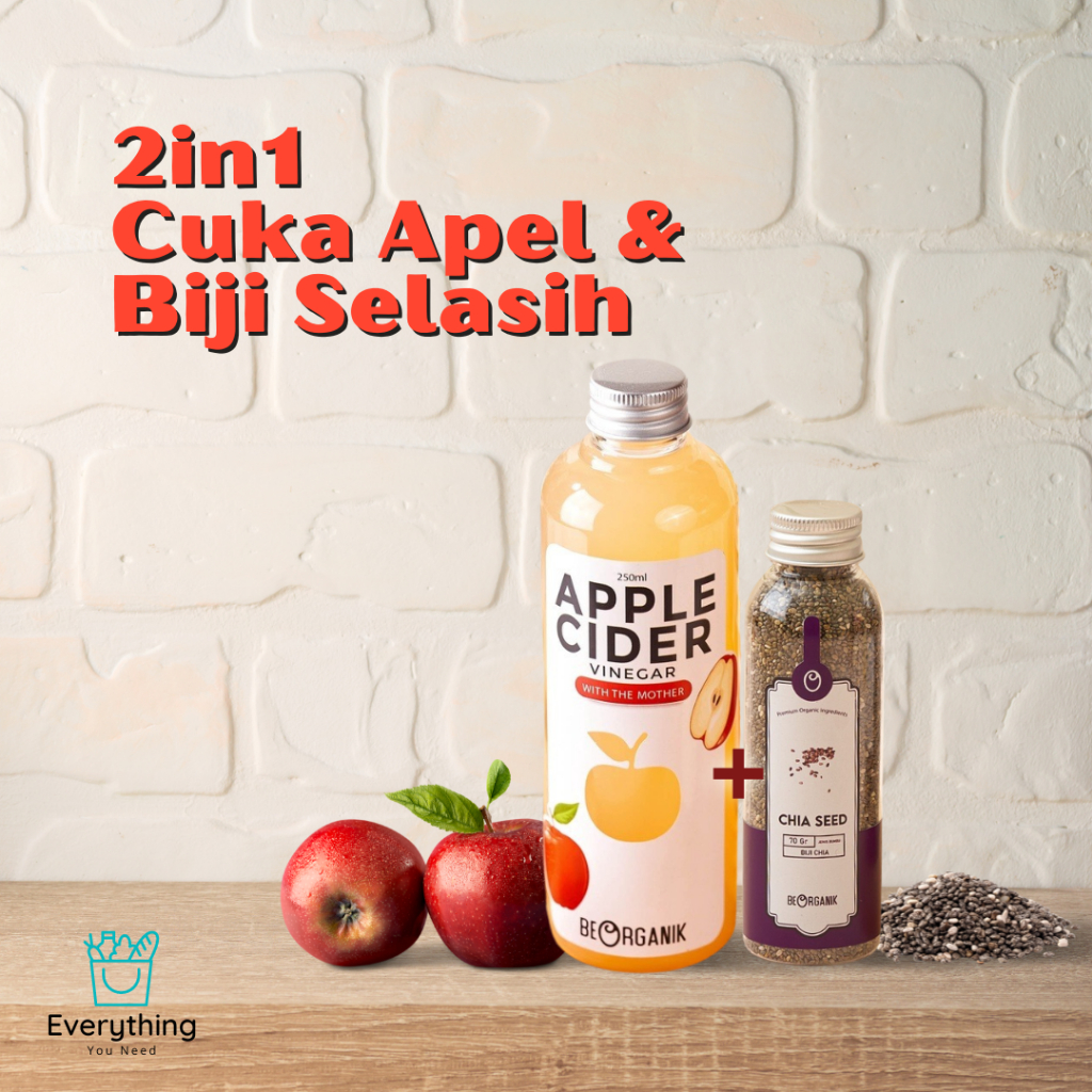 

Paket 2in1 Diet Detox Beorganik / Cuka Apel / Chia Seed / Paket Diet Detox